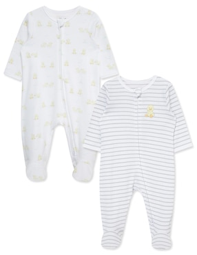 Set Mameluco Little Me De Algodón Orgánico Unisex