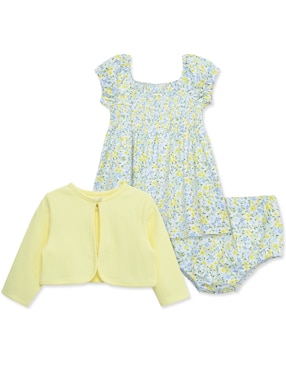 Conjunto Vestido Little Me Manga Regular Para Bebé Niña