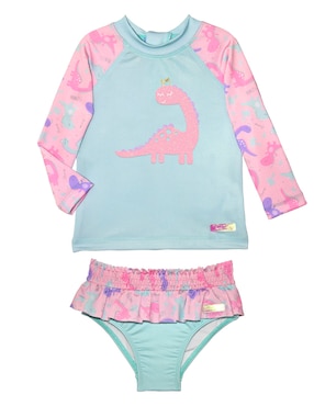 Conjunto Traje De Baño Sunskin Para Bebé Niña