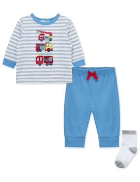 Conjunto Little Me De Algodón Para Bebé Niño 4 Piezas