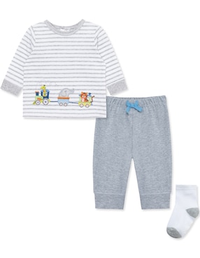 Conjunto Little Me De Algodón Para Bebé Niño 4 Piezas