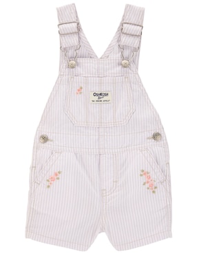 Overol short Oshkosh de algodón para bebé niña