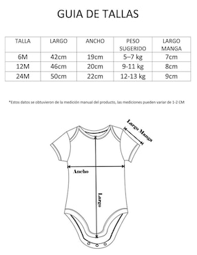 Set pañalero Dara Baby de algodón
