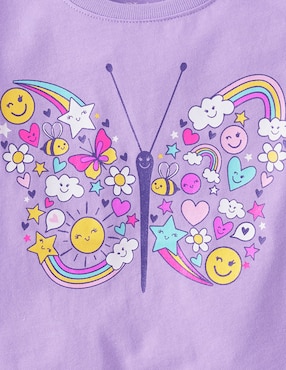 Playera The Childrens Place manga corta para bebé niña