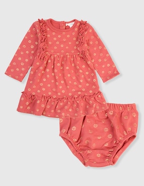 Vestido Piquenique Babies manga regular para bebé niña