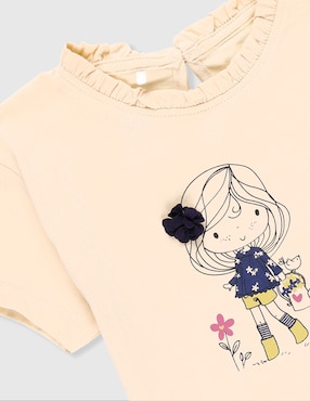 Playera Matt & Megan manga corta para niña