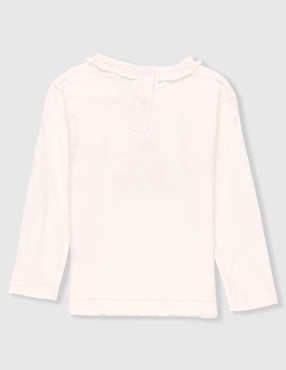 Playera Matt & Megan manga larga para bebé niña