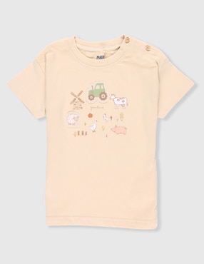 Playera Matt & Megan manga corta para bebé unisex