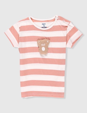 Playera Matt & Megan manga corta para bebé niña