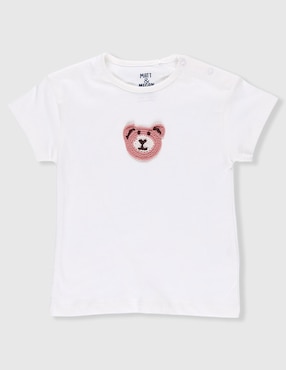 Playera Matt & Megan manga corta para bebé niña