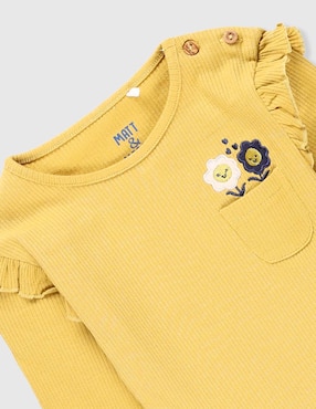 Playera Matt & Megan manga larga para niña