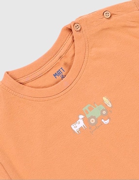 Playera Matt & Megan manga corta para bebé niño