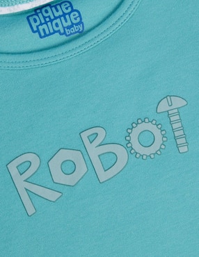 Set playera Piquenique Babies manga corta para bebé unisex
