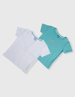 Set playera Piquenique Babies manga corta para bebé unisex