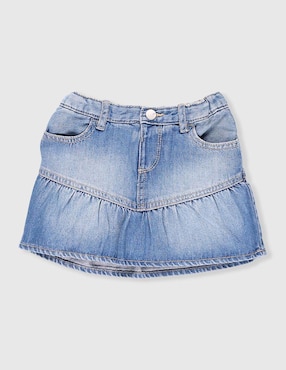 Falda short The Children's Place de mezclilla para bebé niña
