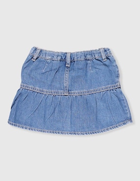 Falda short The Children's Place de mezclilla para bebé niña