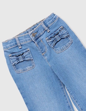 Jeans straight The Children's Place lavado claro para bebé niña