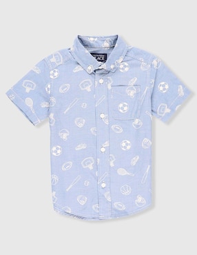 Camisa casual The Children's Place de algodón manga corta para niño