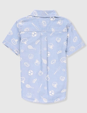 Camisa casual The Children's Place de algodón manga corta para niño