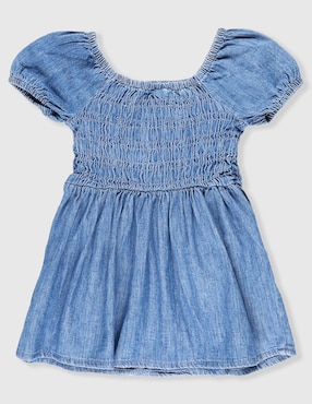 Vestido The Children's Place manga globo para bebé niña