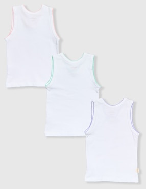 Set camiseta cuello redondo Baby Creysi Collection Picueta para bebé niña