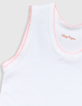 Set camiseta cuello redondo Baby Creysi Collection Picueta para bebé niña