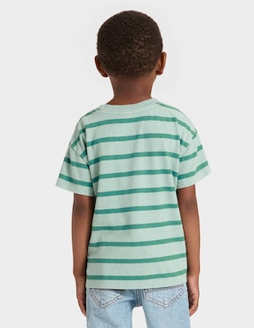 Playera Cat & Jack manga corta para niño