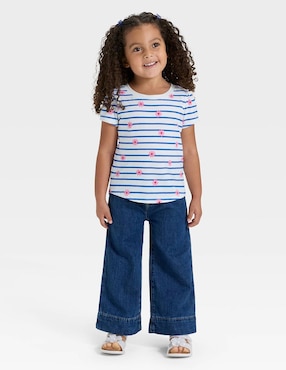 Jeans amplio Cat & Jack lavado obscuro para niña