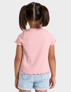 Playera Cat & Jack manga corta para preescolar niña
