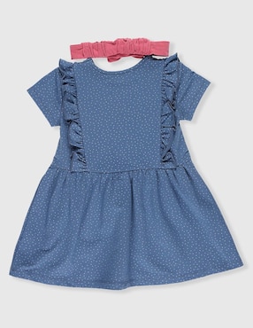Vestido Piquenique Babies manga regular para bebé niña