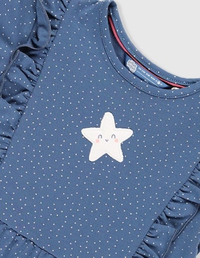 Vestido Piquenique Babies manga regular para bebé niña
