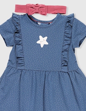 Vestido Piquenique Babies manga regular para bebé niña
