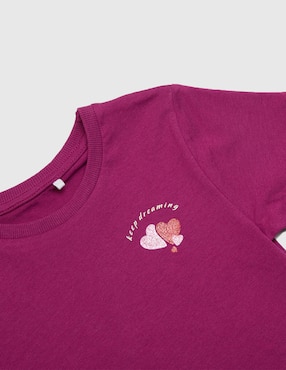 Playera Name It manga corta para niña