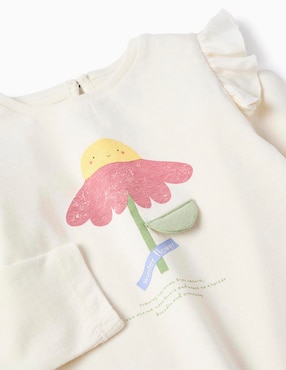 Playera Zippy manga larga para bebé / infantil niña