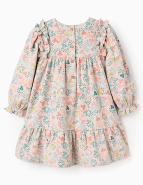 Vestido Zippy manga globo para niña