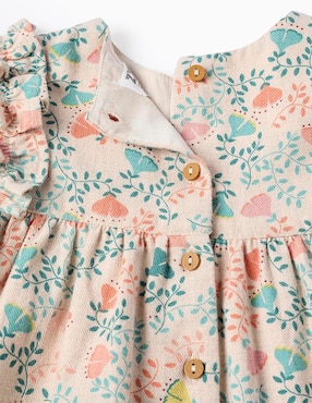 Vestido Zippy manga globo para niña