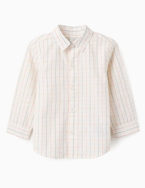 Camisa casual Zippy de algodón manga larga para niño