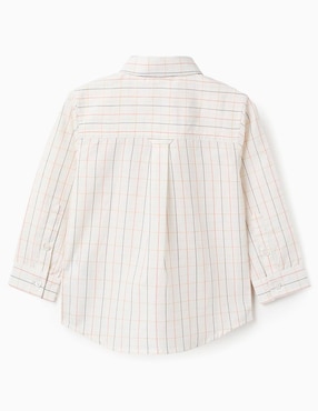 Camisa casual Zippy de algodón manga larga para niño
