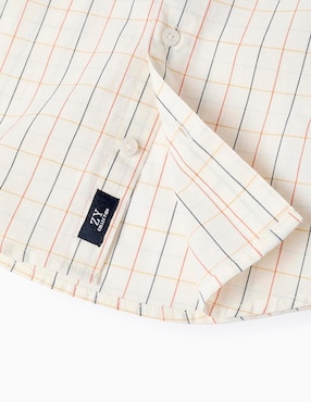 Camisa casual Zippy de algodón manga larga para niño