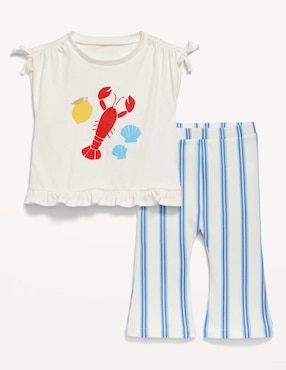 Conjunto Old Navy de algodón para niña