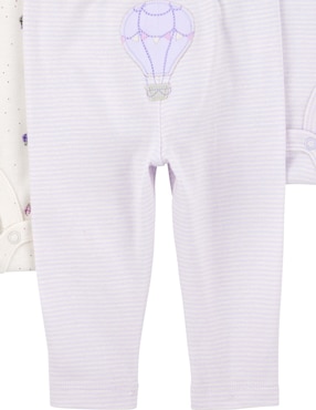 Conjunto Carter's de algodón para bebé niña