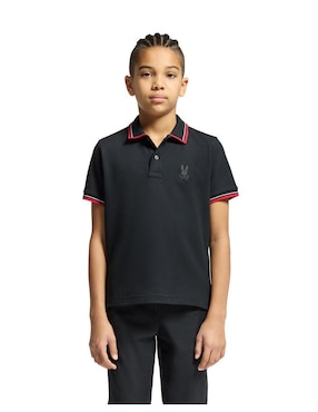 Playera tipo polo psycho bunny de algodón para niño
