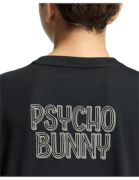 Playera Psycho Bunny HD24 manga larga para niño