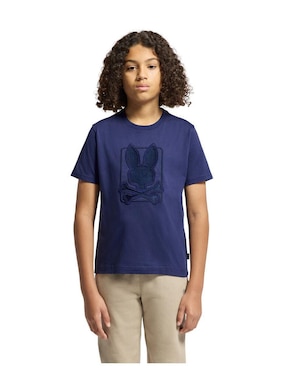Playera Psycho Bunny HD24 manga corta para niño