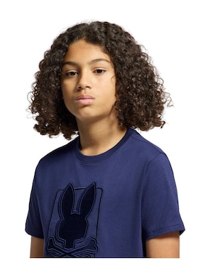 Playera Psycho Bunny HD24 manga corta para niño