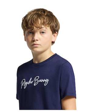 Playera Psycho Bunny HD24 manga corta para niño