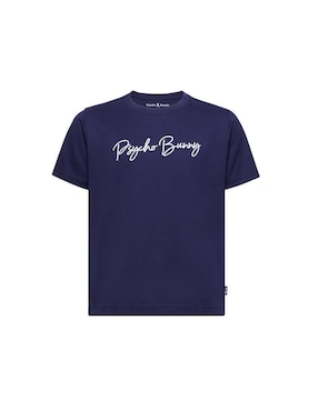 Playera Psycho Bunny HD24 manga corta para niño