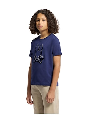 Playera Psycho Bunny HDd24 manga corta para niño