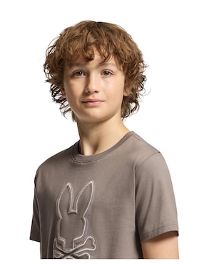Playera Psycho Bunny Hd24 manga corta para niño