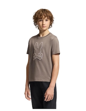 Playera Psycho Bunny Hd24 manga corta para niño